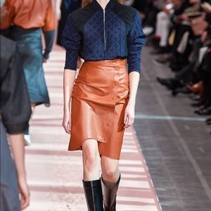 Sportmax Riviera Leather Skirt